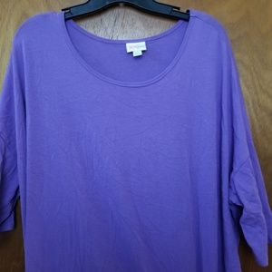 Lularoe Solid Purple Irma Shirt